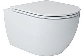Унитаз подвесной Art&Max TORINO AM823-V/SC белый, с сиденьем микролифт, безободковый купить в интернет-магазине Sanbest
