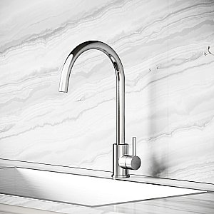 Смеситель для кухни Sancos Stainless SC12001SS нержавеющая сталь купить в интернет-магазине сантехники Sanbest