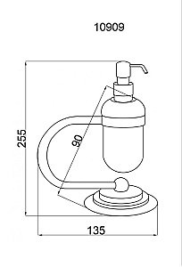 Диспенсер Boheme Murano 10909-BR купить в интернет-магазине сантехники Sanbest