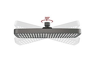 Душевая система Aquatek Поларис AQ3040BGM черная/хром шлифованный купить в интернет-магазине сантехники Sanbest