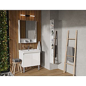 Тумба с раковиной Акватон Сканди Doors 70 белая для ванной в интернет-магазине Sanbest