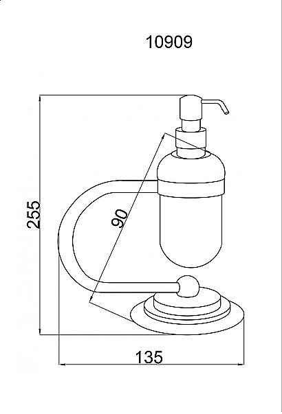 Диспенсер Boheme Murano 10909-BR купить в интернет-магазине сантехники Sanbest