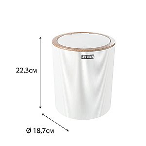 Ведро для мусора Fixsen White Boom FX-412-6 5 л белое купить в интернет-магазине сантехники Sanbest