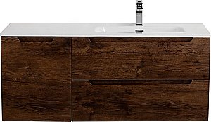 Тумба с раковиной BelBagno ETNA-1200-2C-1A-SO-RW-L/R Rovere Moro для ванной в интернет-магазине Sanbest