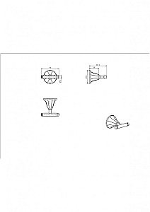 Крючок CeramaLux Biatrichi 73001-1 черный матовый купить в интернет-магазине сантехники Sanbest