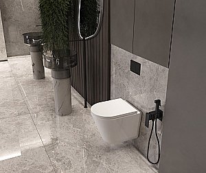 Унитаз подвесной Vincea Vito VT1-23T белый, с крышкой микролифт, безободковый, слив-торнадо купить в интернет-магазине Sanbest