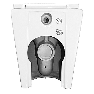 Унитаз приставной Azario Grado AZ-2141D-UQ1 белый, безободковый, с крышкой микролифт, слив торнадо купить в интернет-магазине Sanbest