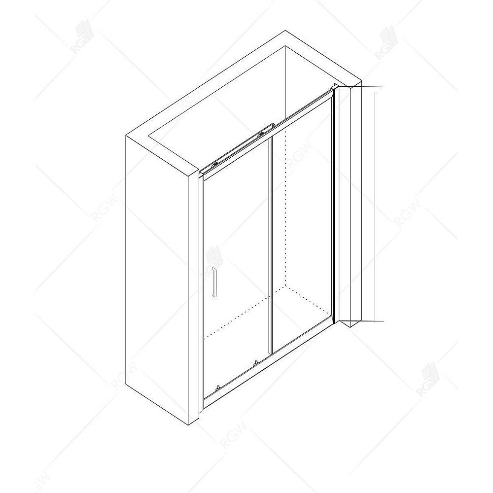 Душевая дверь RGW Classic CL-14B 120 купить в интернет-магазине Sanbest