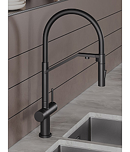 Смеситель для кухни Agger Elegant A3241444 черный матовый купить в интернет-магазине сантехники Sanbest