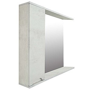 Зеркало со шкафом Loranto Florena 80 светлый бетон купить в интернет-магазине сантехники Sanbest