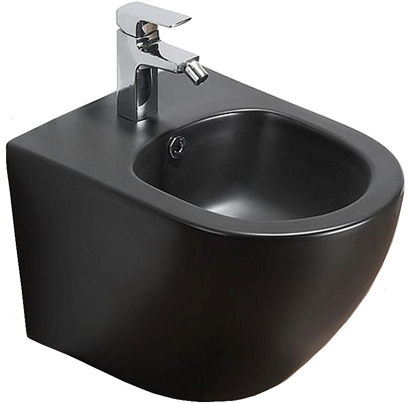 Биде Azario Grado AZ-0046-BN SP черное матовое купить в интернет-магазине Sanbest