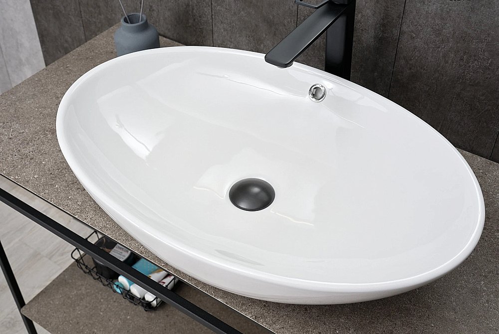 Раковина накладная Gid Lago 63,5 N9007 51207 белая купить в интернет-магазине Sanbest