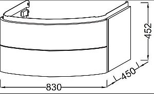 Мебель для ванной Jacob Delafon PRESQU'ILE 100 полисандр для ванной в интернет-магазине Sanbest