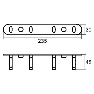 Крючок Milardo 004SM40M41 хром купить в интернет-магазине сантехники Sanbest