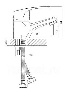 Смеситель для раковины Rossinka D D40-11 купить в интернет-магазине сантехники Sanbest