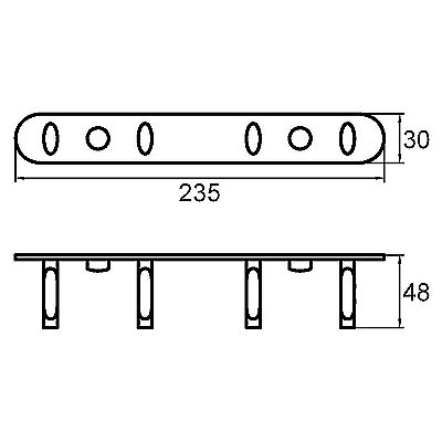Крючок Milardo 004SM40M41 хром купить в интернет-магазине сантехники Sanbest