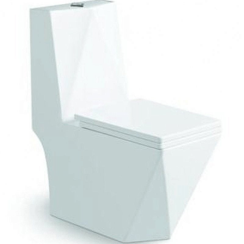 Унитаз моноблок SantiLine SL-5013 безободковый, с крышкой микролифт купить в интернет-магазине Sanbest