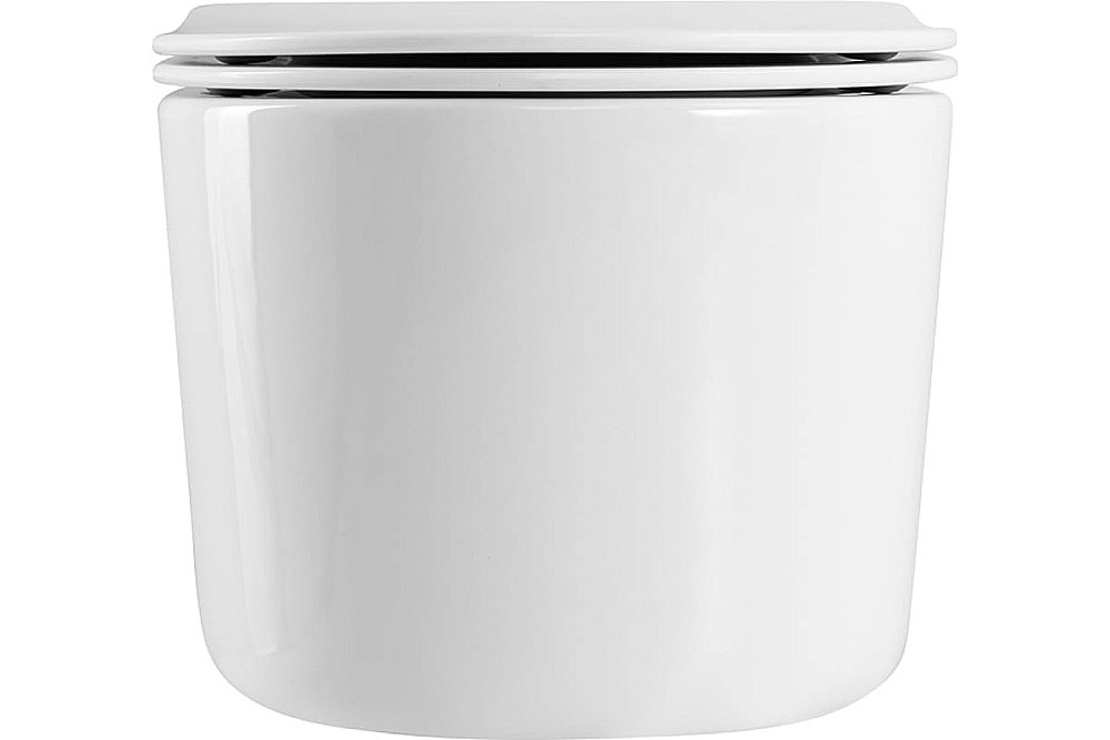 Унитаз подвесной Art&Max BOLZANO AM001CHR/SC белый, с сиденьем микролифт, безободковый купить в интернет-магазине Sanbest