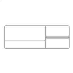 Полка Bertocci Fly Релинг 34 белая матовая, правая купить в интернет-магазине сантехники Sanbest