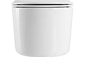 Унитаз подвесной Art&Max BOLZANO AM001CHR/SC белый, с сиденьем микролифт, безободковый купить в интернет-магазине Sanbest