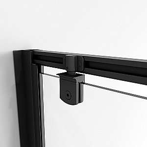 Душевой уголок Niagara Nova NG-85-10AB/NG-A80B-34 100х80 стекло прозрачное/профиль черный матовый купить в интернет-магазине Sanbest