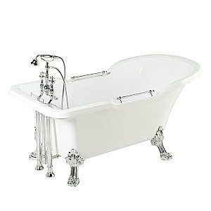 Ванна Migliore Impero на лапах LEONE LUX 25268 180х87 белая,хром купить в интернет-магазине Sanbest