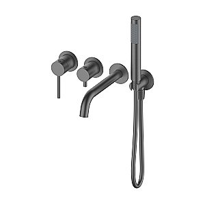 Смеитель для ванны Oliveeka Y OL-889017-BGM оружейная сталь матовая купить в интернет-магазине сантехники Sanbest