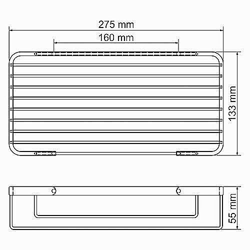 Полка WasserKRAFT K-72233 купить в интернет-магазине сантехники Sanbest