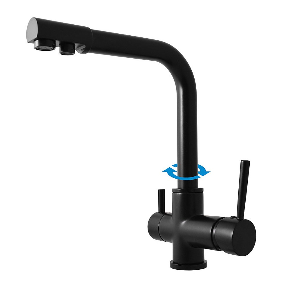 Смеситель для кухни Rav-Slezak Seina SE918.5CMAT черный матовый купить в интернет-магазине сантехники Sanbest