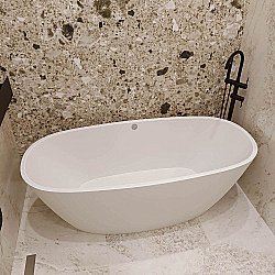 Ванна из искусственного камня Veconi Imperia IMP17080 170х80 белая купить в интернет-магазине Sanbest