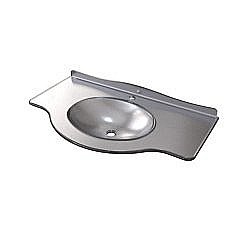 Раковина с бортиком Caprigo Modena 110 стекло-поталь серебро купить в интернет-магазине сантехники Sanbest