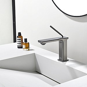 Смеситель для раковины Black&white Gravity GF-7105-GM оружейная сталь матовая купить в интернет-магазине сантехники Sanbest