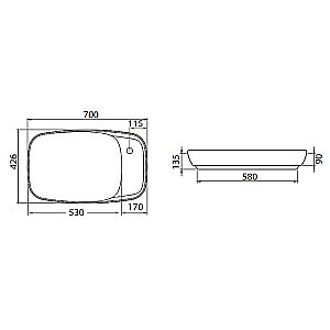 Раковина Allen Brau Liberty 2 70 4.32012.21 белая матовая купить в интернет-магазине Sanbest