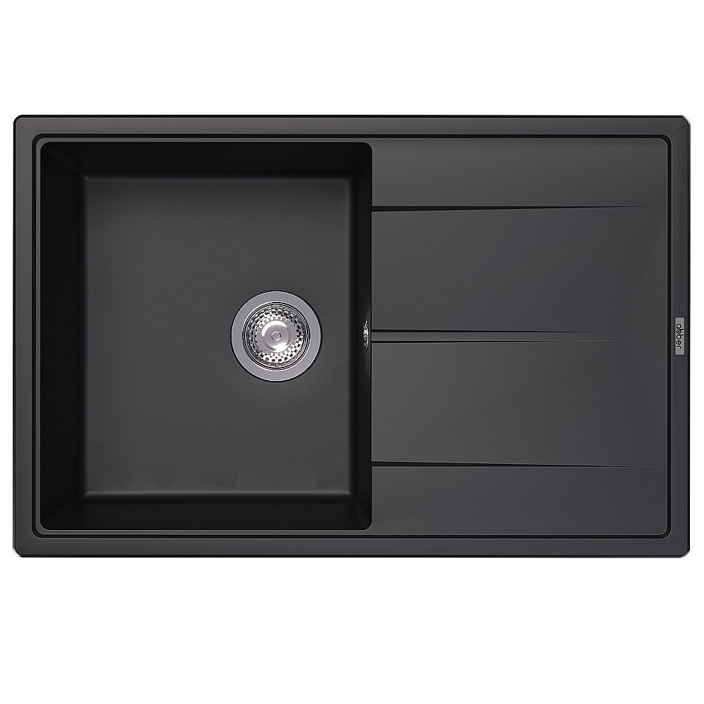 Кухонная мойка Abber Quarz 78х51 AQ2904B черная матовая купить в интернет-магазине сантехники Sanbest