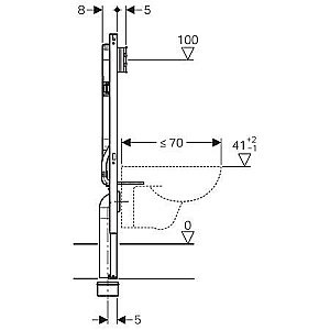 Система инсталляции для унитаза Geberit Sigma 8 111.796.00.1 купить в интернет-магазине сантехники Sanbest