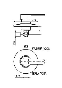 Смеситель для душа RAV-Slezak ZAMBEZI ZA083 купить в интернет-магазине сантехники Sanbest