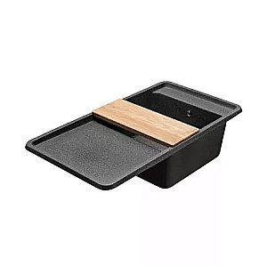 Мойка кухонная Акватон Беллис 97 графит купить в интернет-магазине сантехники Sanbest