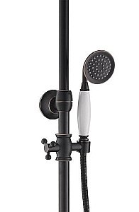 Душевая система Timo Adelia SX-6010/04 черная матовая купить в интернет-магазине сантехники Sanbest