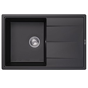 Кухонная мойка Abber Quarz 78х51 AQ2904B черная матовая купить в интернет-магазине сантехники Sanbest