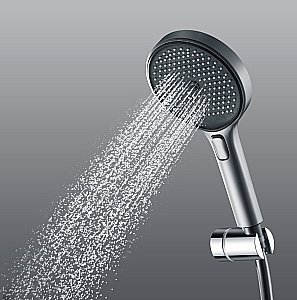 Душевая лейка Sancos Nok round SC6001CH-B хром/черный матовый купить в интернет-магазине сантехники Sanbest