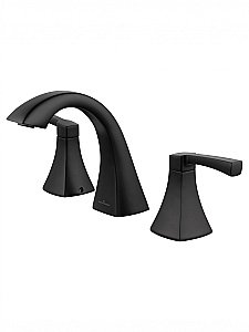 Смеситель для раковины на 3 отверстия WONZON & WOGHAND FLEX, Черный матовый (WW-88083095-MB) купить в интернет-магазине сантехники Sanbest