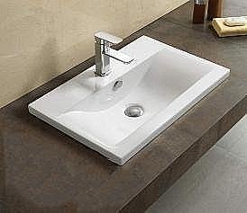 Раковина Ceramalux N 71,5 9393-70 белая купить в интернет-магазине Sanbest