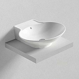 Раковина накладная Bien Harmony 61 HRLG06101FD1W3000 белая купить в интернет-магазине Sanbest