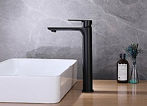 Смеситель для раковины ABBER Weiss Insel AF8011B черный матовый купить в интернет-магазине сантехники Sanbest