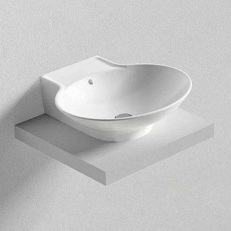 Раковина накладная Bien Harmony 61 HRLG06101FD1W3000 белая купить в интернет-магазине Sanbest