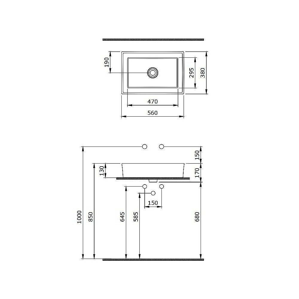 Раковина Berges Mascon 56 181003 белая купить в интернет-магазине Sanbest