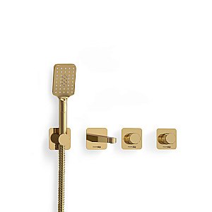 Смеситель для ванны WasserKRAFT Ems 7600 A7651.303.305.280.197.346  глянцевое золото купить в интернет-магазине сантехники Sanbest