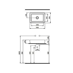 Раковина Berges Mascon 56 181003 белая купить в интернет-магазине Sanbest