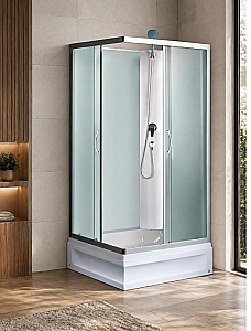 Душевая кабина River QUADRO Б/К XL 90/41 MT 90х90 с поддоном купить в интернет-магазине Sanbest