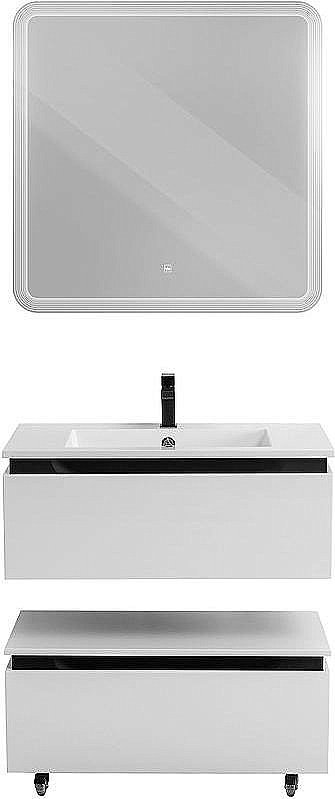 Нижняя тумба Cezares SLIDER-800-1C-PI-BO белый для ванной в интернет-магазине сантехники Sanbest